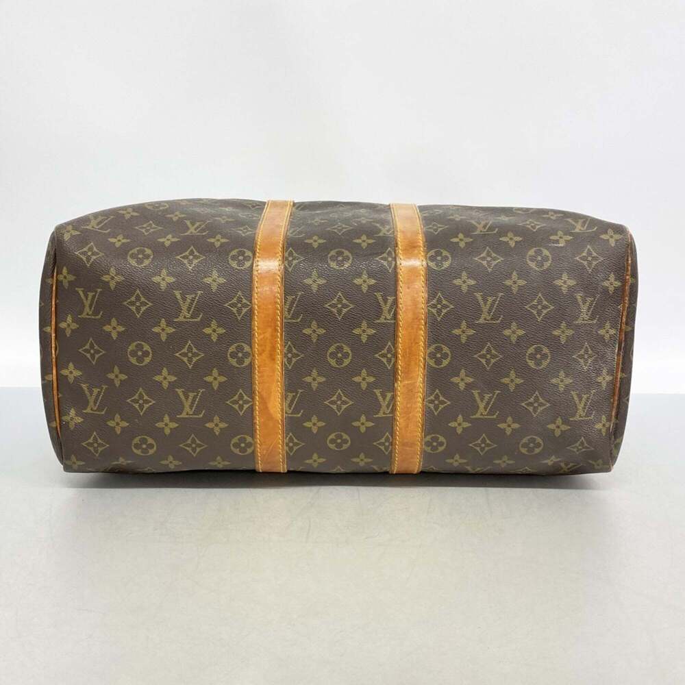 LOUIS VUITTON Authentic Brown Monogram Keepall 45 Boston Bag - Picture 3 of 14